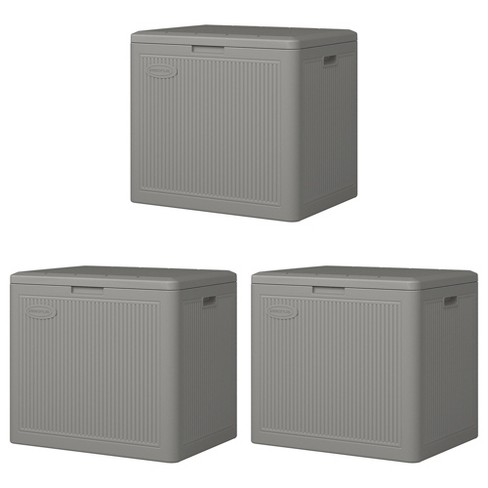 Costway 30 Gallon Deck Box Storage Container Seating Tools Organization  Deliveries : Target