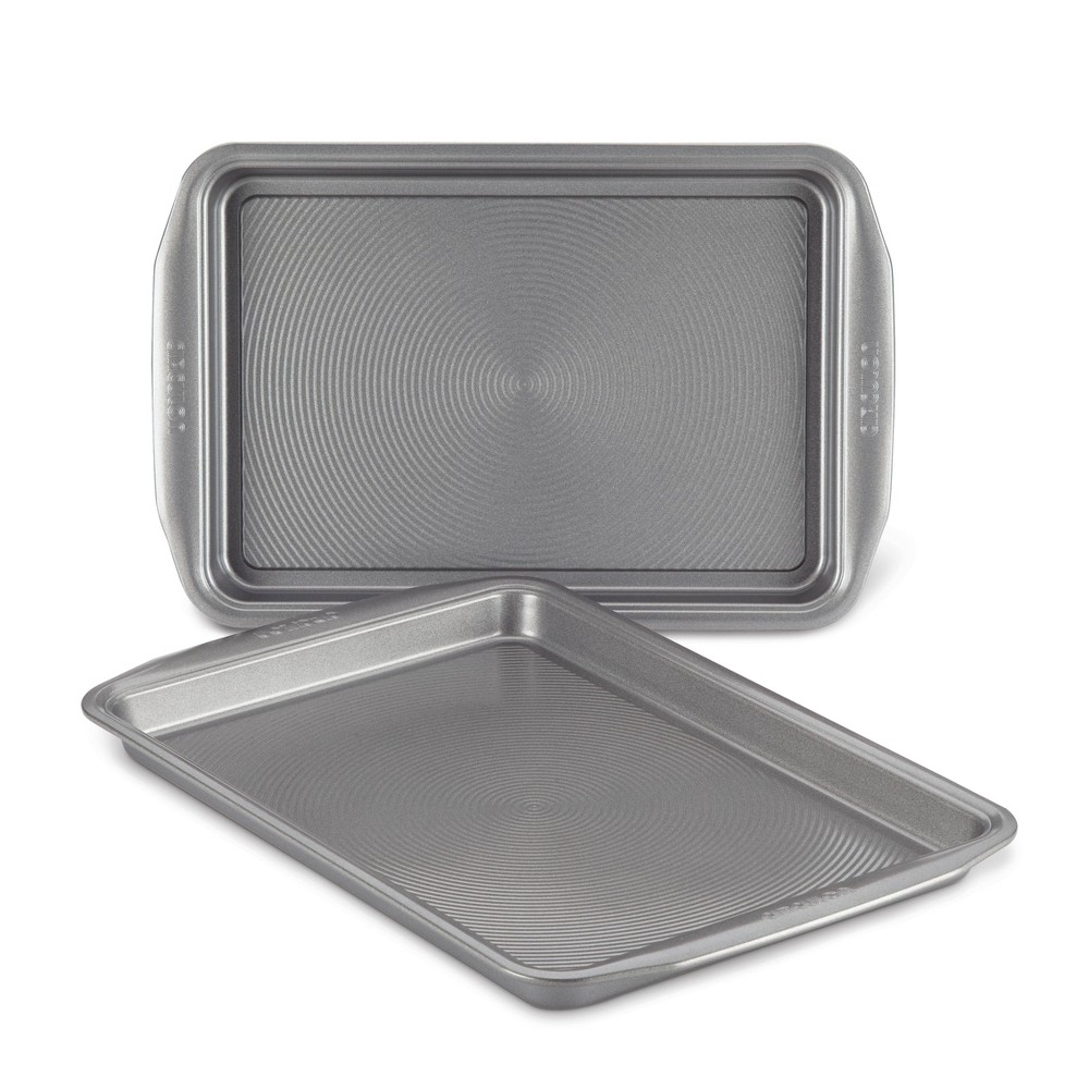 Photos - Pan Circulon 2pc Nonstick Cookie Sheet Set Gray 