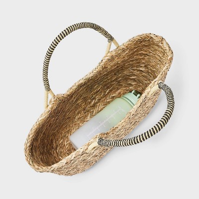 Сумки A New Day Hand Woven Straw Seagrass Tote Bag - A New Day™ Natural — фото 4