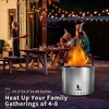 Smokeless Fire Pit Outdoor Bonfire Pit Stainless Steel Wood Burning Fireplaces with Removable Ash Pan, Camping Stove for Outside Patio Bonfire Party - 4 of 4