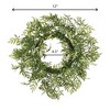 Sullivans Artificial Wisteria Accent Wreath 12"H Green - 2 of 2