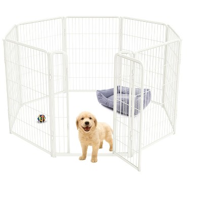 FXW Homeplus Indoor Dog Playpen - Stress-Free and Safe Play,Panels for Puppy and Small Dogs, Black│Patented