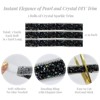 Wrapables 3 Yards Self Adhesive Resin Rhinestone Ribbons, Glittery Bling Tape Strips for DIY Crafts Wedding Party Decoration (3 Rolls) - 2 of 4