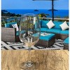 ChicFurnit Drinkware Plastic Wine Glass Set Unbreakable Tritan Design for Modern Enjoyment, Clear, 2.88"*2.88"*8.63" - 3 of 4