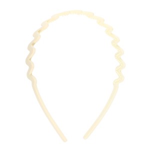 Unique Bargains Women's Classic Elegant Frosted Wavy Hairband 5.51"x4.72" 1 Pc - 1 of 4
