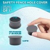 Poolzilla Gray Pool Safety Fence Hole Cover (25 Pack / 50 Pack) - 2 of 4