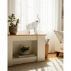 Sagebrook Home Polyresin Elephant Sculpture - Contemporary Rustic White Elephant Statue Home Office Decor - 3 of 4