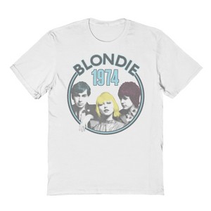 Blondie Men's Blondie 1974 Short Sleeve Graphic Cotton T-shirt - White L - 1 of 3