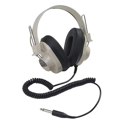 Califone Deluxe Mono Headphone, Fixed Coiled Cord