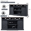 SinCiDo Farmhouse TV Stand for 80" TVs, 37" Tall Media Console with Sliding Barn Door, Storage Cabinets & Adjustable Shelves - 4 of 4