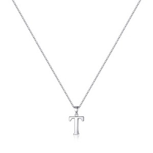 Turandoss S925 Sterling Silver Initial Necklaces for Girls Women, Dainty Initial Jewelry Birthday Gifts - 1 of 4