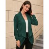 MISSKY Women's Open Front Cardigan Sweaters Fall Fashion Lapel Knit Chunky Winter Outerwear Coats - 3 of 4