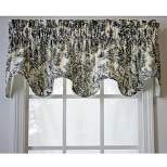 Ellis Curtain Victoria Park Toile High Quality Room Darkening Solid Natural Stylish Color Lined Scallop Window Valance - (70"x15")