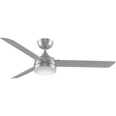 56" Fanimation Xeno Brushed Nickel Damp LED Ceiling Fan