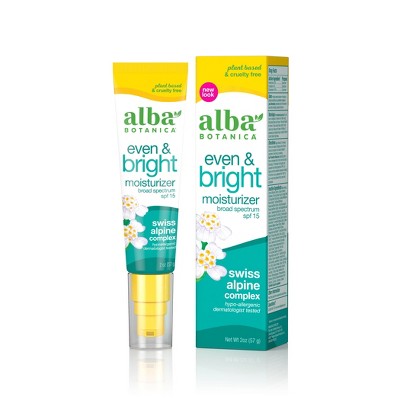 Alba Botanica Even & Bright Moisturizer - SPF 15 - 2oz