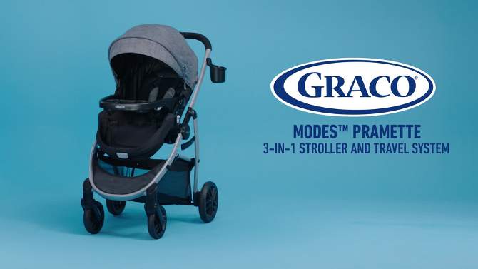 Graco Modes Pramette Travel System with SnugRide Infant Car Seat - Britton, 2 of 12, play video