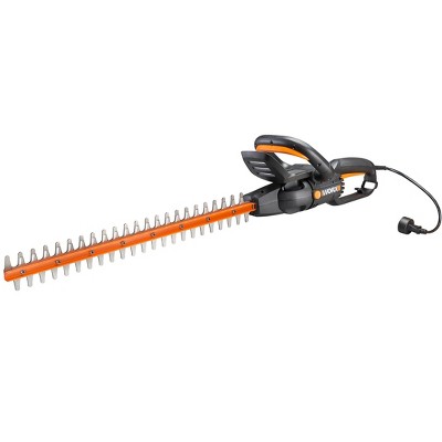 Worx WG217 24 in 4.5 in Corded Electric Hedge Trimmer with Inline Motor and Rotating Handle