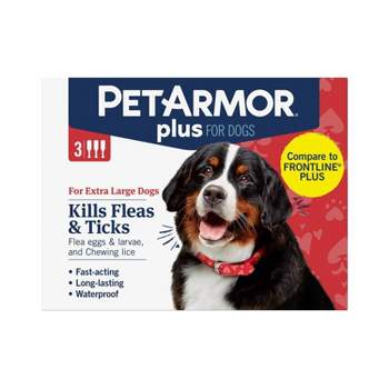 PetArmor Plus Flea and Tick Topical Treatment for Dogs - 89-132lbs - 3 Month Supply