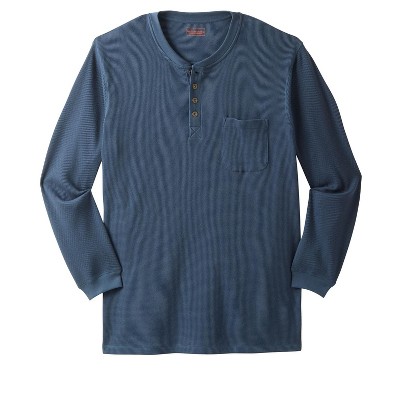 Boulder Creek by KingSize Men's Big & Tall Tall Thermal Pocket Longer-Length Henley