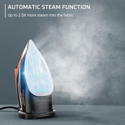 Rowenta Black and Bronze Stainless Steel Soleplate Steam Iron
