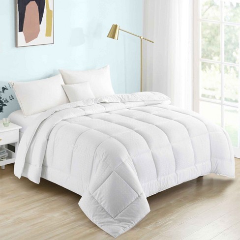 Puredown® Ultra-soft Down Alternative Comforter Square Box Quilting Design 300TC 
