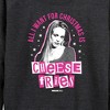 Women's - Mean Girls - Christmas Cheese Fries Lightweight French Terry Wide Neck Long Sleeve Shirt - 2 of 4