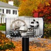 Black & White Pumpkins Fall Magnetic Mailbox Cover Primitive Autumn Standard Briarwood Lane - 2 of 3