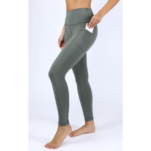 90 Degree By Reflex - Women's Polarflex Fleece Lined High Waist Side Pocket  Legging - Mulled Basil, X Large