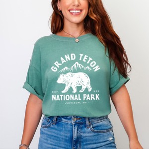 Simply Sage Market Vintage Grand Teton National Park Garment Dyed Tee - 1 of 4
