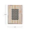 Storied Home Handmade Two-Tone Bone & MDF Photo Frame, Natural (Holds 2" x 3" Photo) - 2 of 2