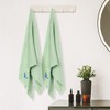 Unique Bargains Cotton Absorbent Quick Dry Lightweight Large Bath Towels 2 Packs - 4 of 4