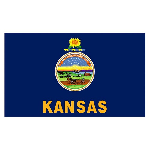 Halloween Kansas State Flag - 4' x 6'