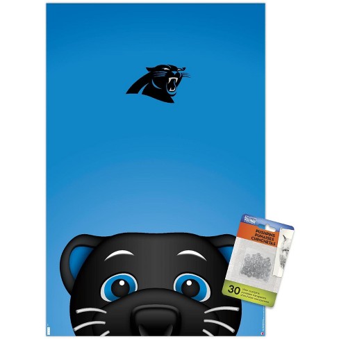 Trends International Nfl Carolina Panthers - Brian Burns 23 Unframed Wall  Poster Print Clear Push Pins Bundle 14.725 X 22.375 : Target