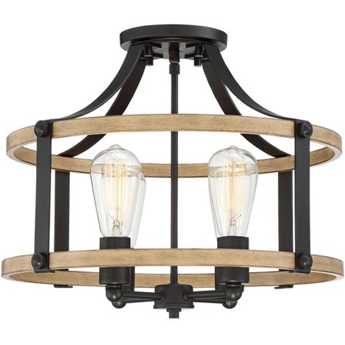 Semi flush deals ceiling light farmhouse