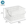 Stackable Shower Basket for Dorm or Bathroom, Clear/Frost, Made in USA - 3 of 4