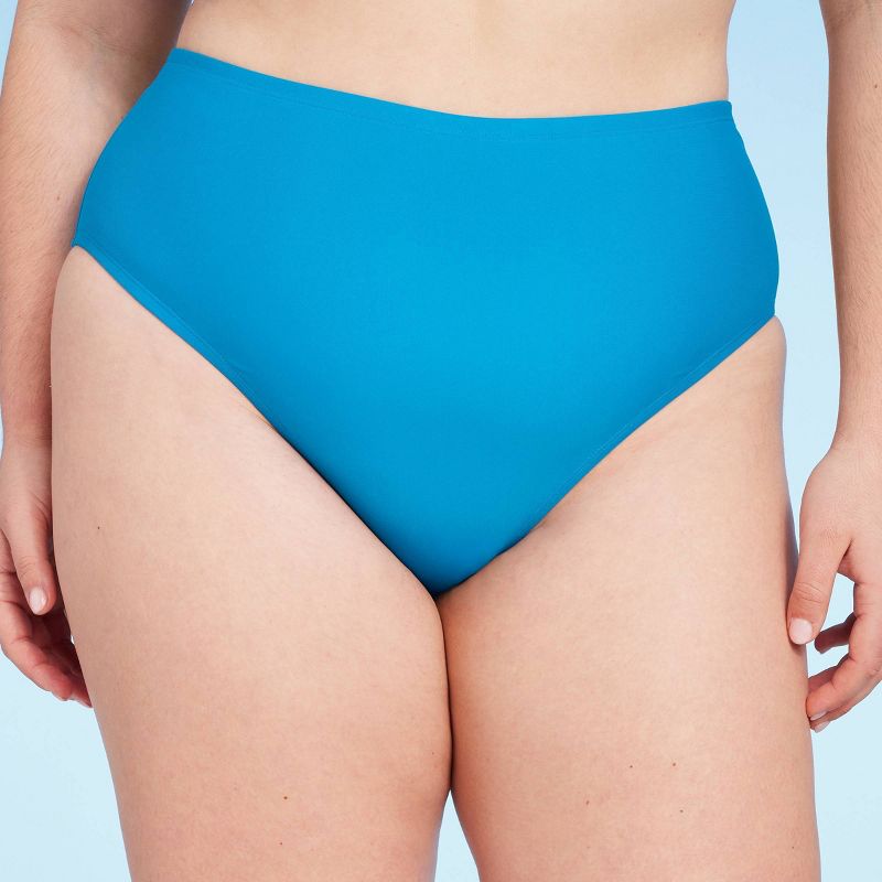 Women's Hipster Cheeky Bikini Bottom - Shade & Shore™ Blue, 1 of 5