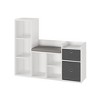 44.1" Kids Bookshelf with Cushion Seat and Toy Storage Cubby, Reading Nook Storage Cabinet for Playroom & Classroom - 2 of 4