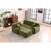 VASIP 104" L-Shaped Chenille Convertible Chaise Sectional Sofa ,30D High-Density Sponge, for Apartment,Living Room,No Assembly,Antiuqe White - 2 of 4