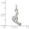 Black Bow Jewelry Sterling Silver 3D Blow Dryer Charm - 4 of 4
