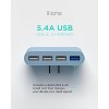 iHome Slim 4-Port USB Wall Charger, AC Pro Multiport Plug Adapter, Phone Charging Block with 4 Ports, Flat USB Wall Adapter for Home & Travel - 3 of 4