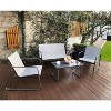 Kozyard 4-Piece Outdoor Patio Furniture Conversation Set – Durable Powder-Coated Metal Frame, Perfect for Front Porch, Balcony, or Backyard - 2 of 4