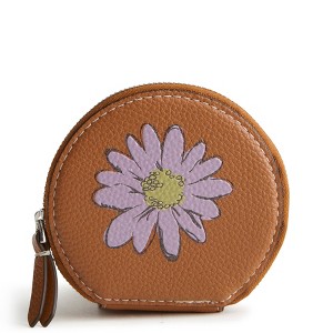 Vera Bradley Women's Outlet Faux Leather Essential Round Zip Pouch - 1 of 2