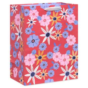 Large Flowers Specialty Bag Blue/Pink
