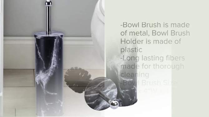 Marble Bowl Bathroom Brush - Popular Bath Popular Home, 6 of 8, play video