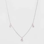 Sterling Silver with Multi Cubic Zirconia Pendant Necklace - A New Day™ Silver