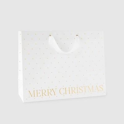 White Merry Christmas Large Vogue Bag - Sugar Paper™