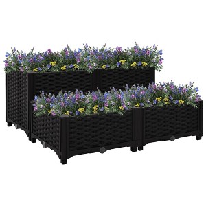 vidaXL Raised Bed 31.5"x31.5"x15" Polypropylene - 1 of 4