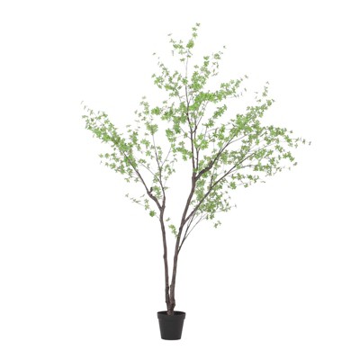 Artificial Disc Leaf Tree for Home Office Living Room Floor Decor, Indoor Outdoor Decoration, Housewarming Gift Fake Tree