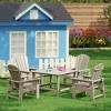 WestinTrends Malibu Kids 5-Piece HDPE Outdoor Square Patio Dining Table and Chairs Set - 2 of 4