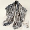 Anna-Kaci Women's Paisley Print Satin Square Scarf with Dual-Tone Design 35.5x35.5in - 3 of 4